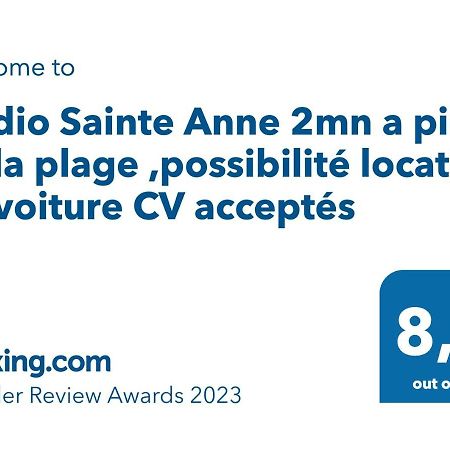 Studio Sainte Anne 2Mn A Pieds De La Plage ,Possibilite Location De Voiture Exterior foto
