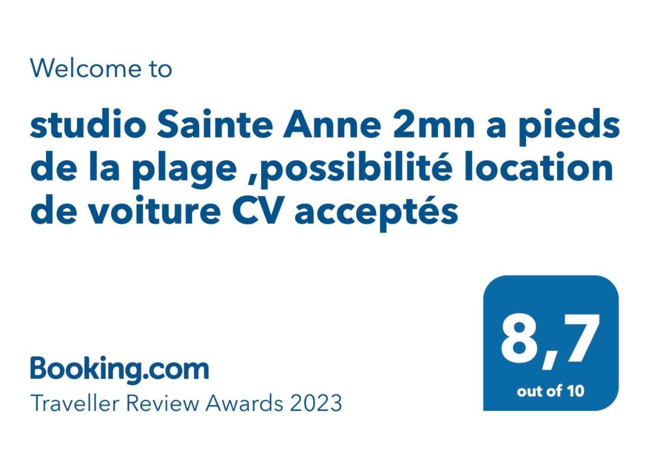 Studio Sainte Anne 2Mn A Pieds De La Plage ,Possibilite Location De Voiture Exterior foto